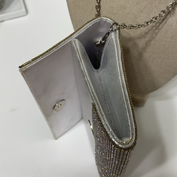 Rhinestone clutch clear irridescent - Picture 10 of 14